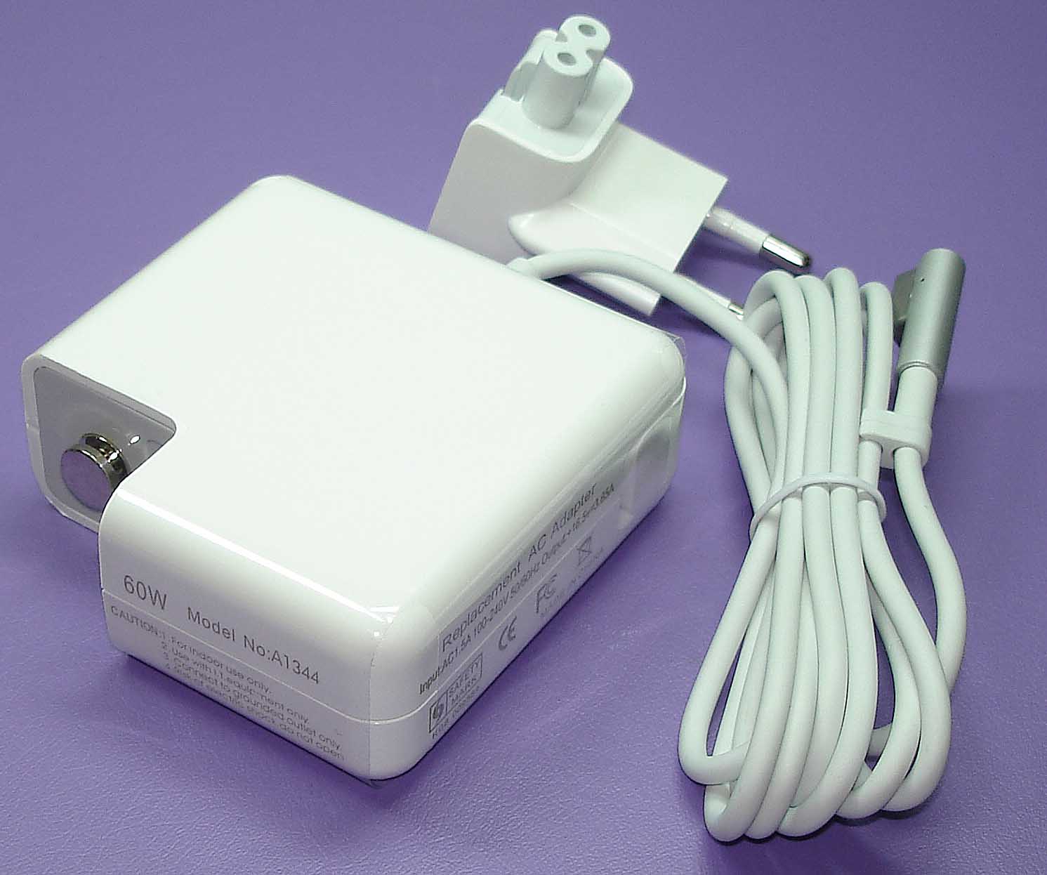 

Блок питания для ноутбука OEM 60Вт для Apple (016067), Белый, A1344