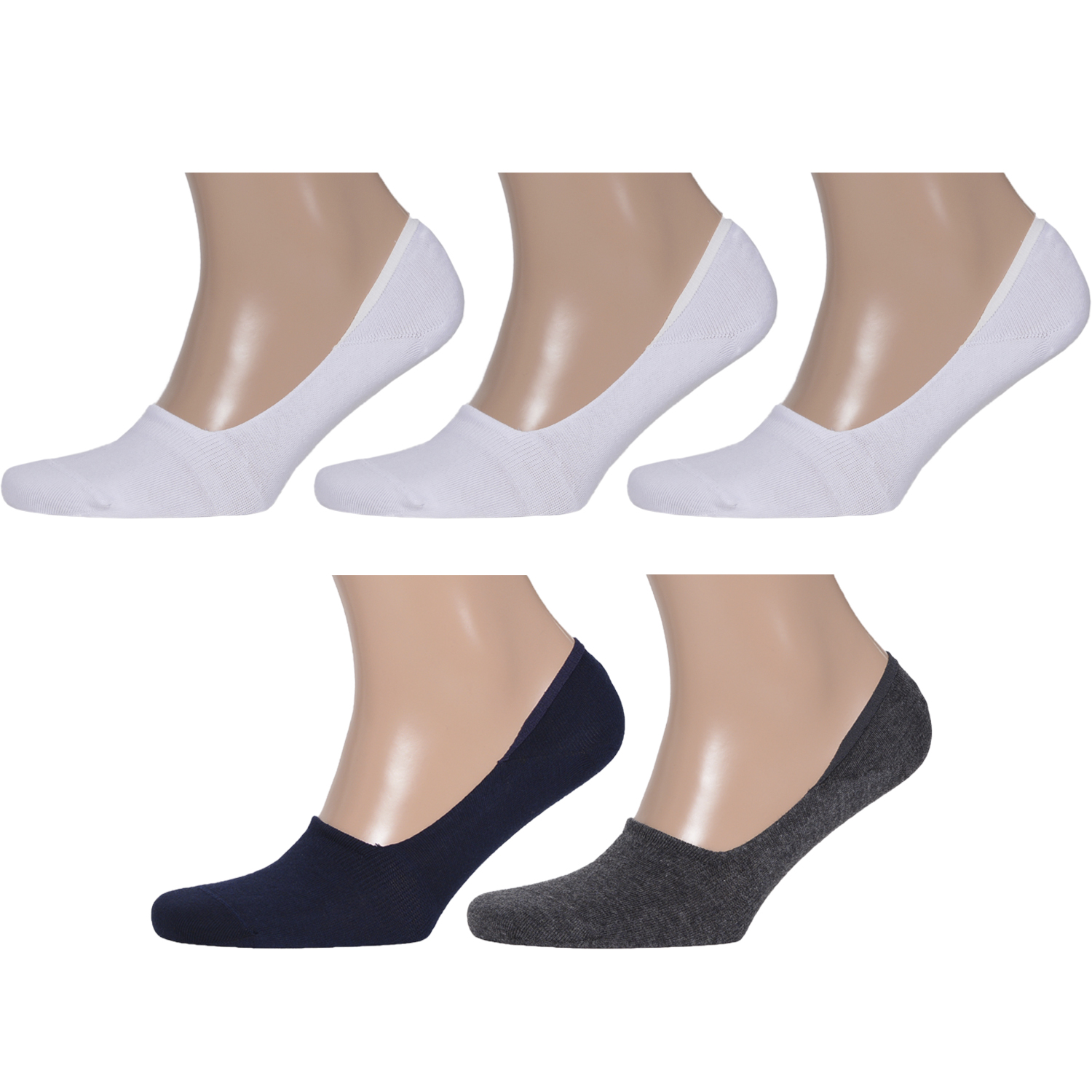 

Комплект следков мужских Rusocks 5-М-1220 белый/серый/синий 29-31, 5-М-1220