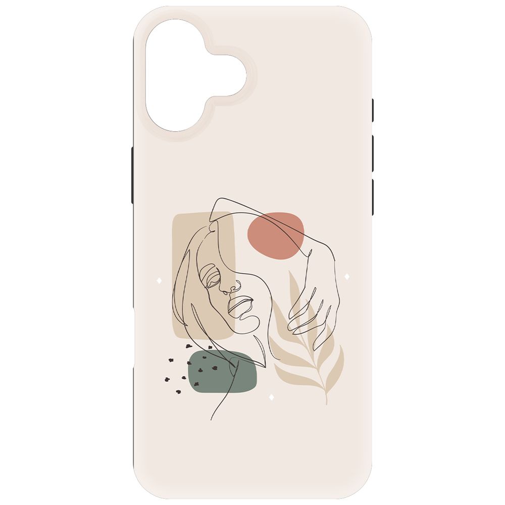 

Чехол-накладка Krutoff Soft Case Грациозность для iPhone 16 Plus черный