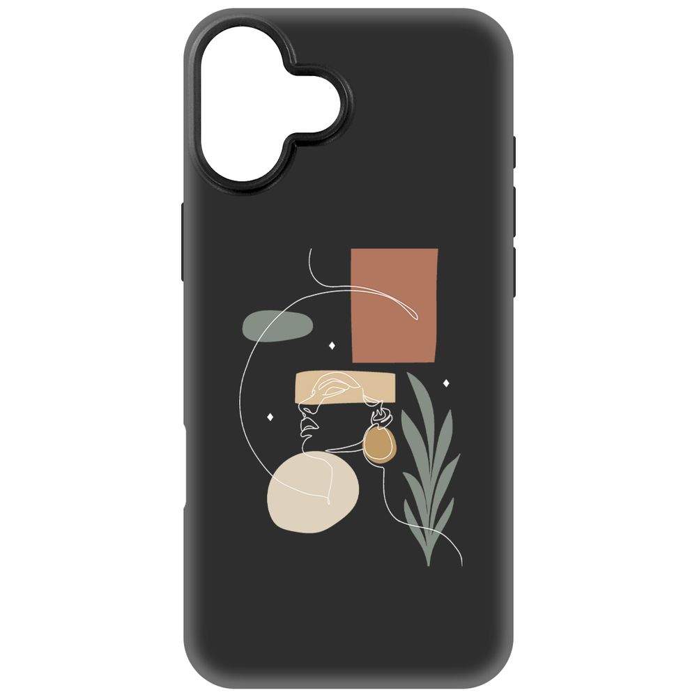 

Чехол-накладка Krutoff Soft Case Элегантность для iPhone 16 Plus черный