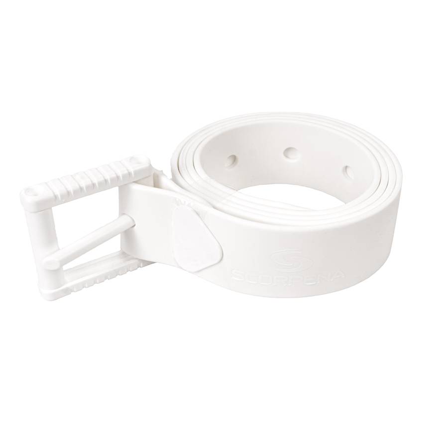 Ремень Scorpena F белый, с пластиковой Марсельской пряжкой Белый