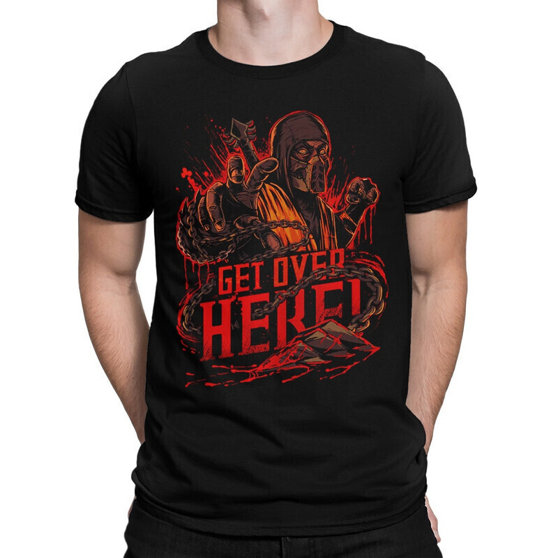 

Футболка мужская Dream Shirts Скорпион "Get over here!" 10007482 черная L, Скорпион "Get over here!" 10007482