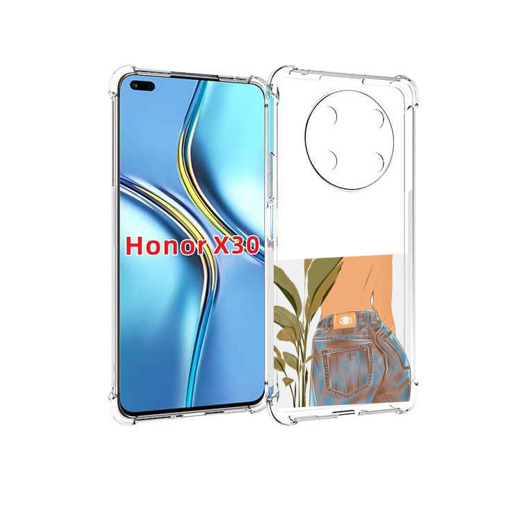

Чехол MyPads девушка-в-джинсах для Honor X30 / Magic4 Lite 5G, Прозрачный, Tocco