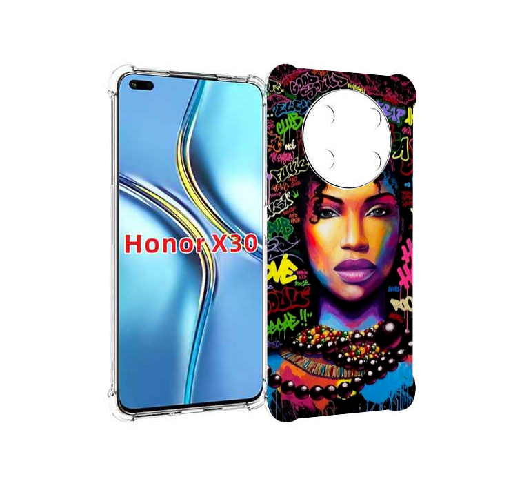 

Чехол MyPads девушка-в-граффити женский для Honor X30 / Magic4 Lite 5G, Прозрачный, Tocco