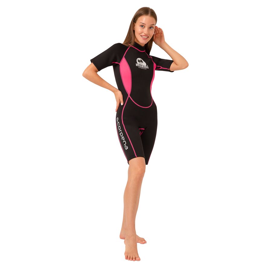 

Гидрокостюм Scorpena Miami-2 Shorty женск. XS, Черный;розовый, Miami-2 Shorty