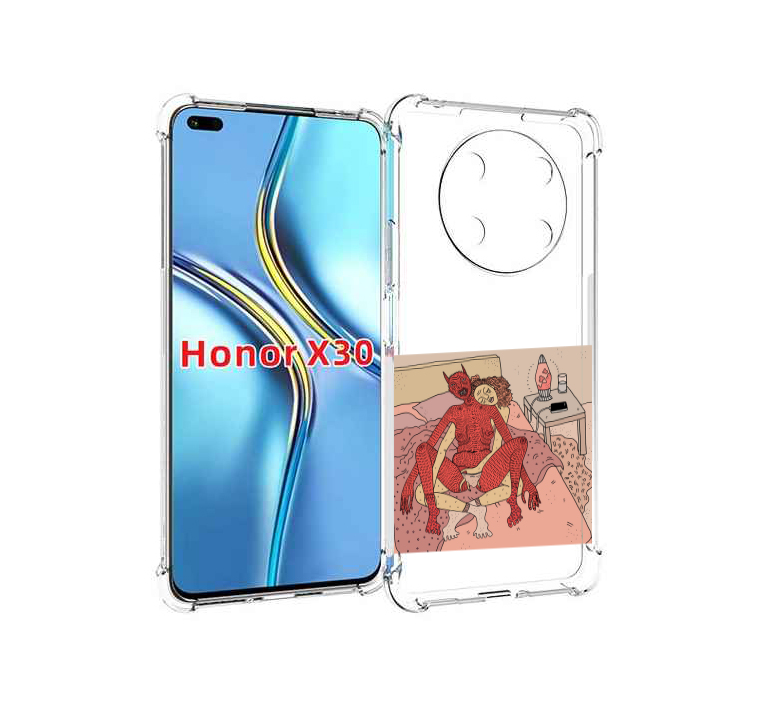 

Чехол MyPads девушка-без-кожи для Honor X30 / Magic4 Lite 5G, Прозрачный, Tocco