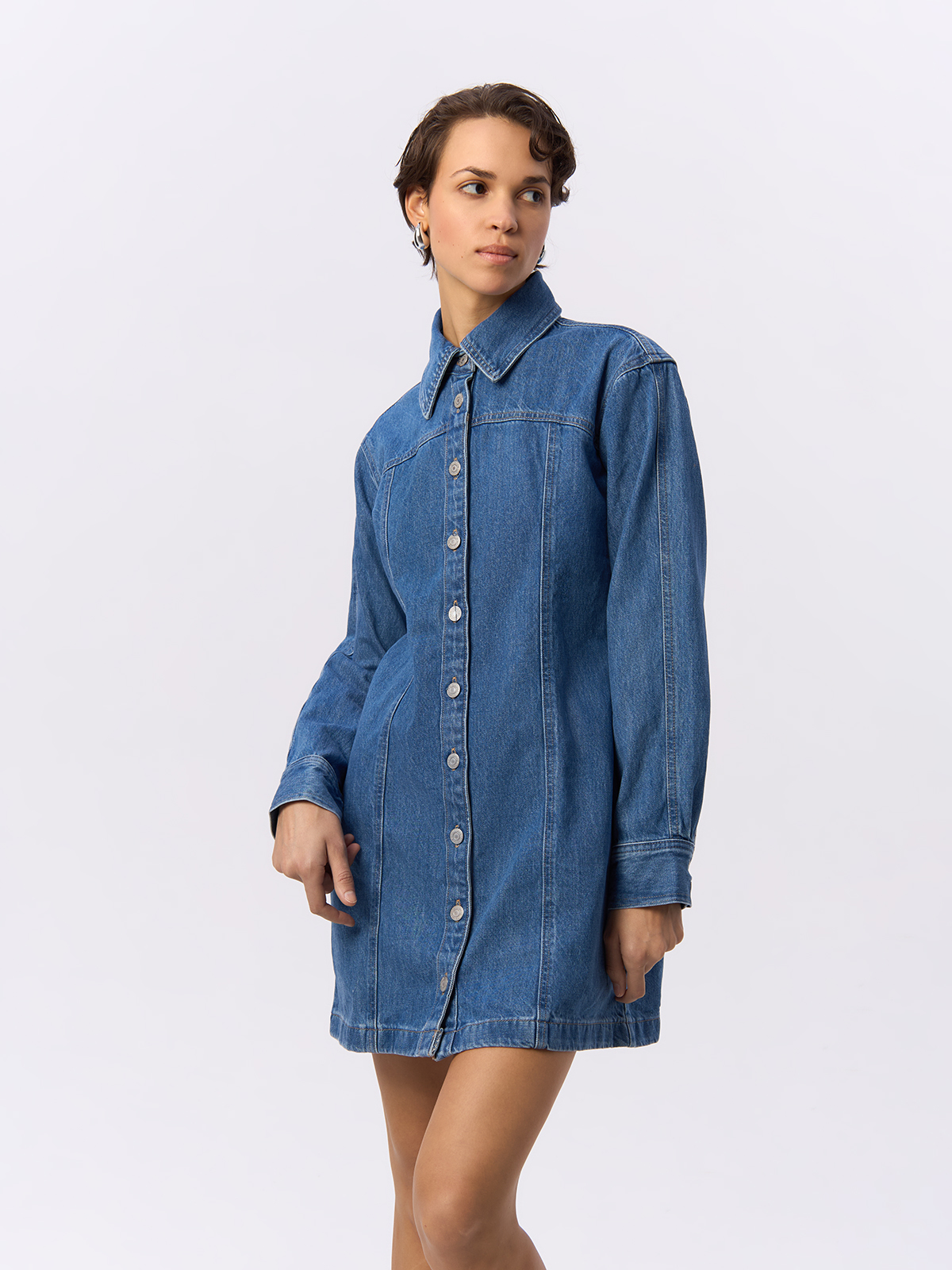 

Платье женское Levi's A4585 синее L, Синий, A4585