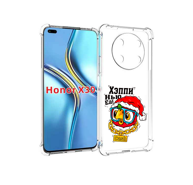 

Чехол MyPads Хэппи нью еа для Honor X30 / Magic4 Lite 5G, Прозрачный, Tocco