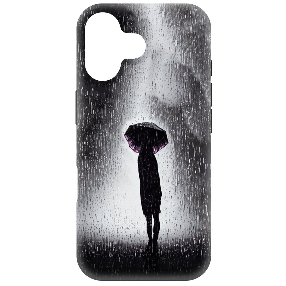 

Чехол-накладка Krutoff Soft Case Ночная крипота для iPhone 16 черный