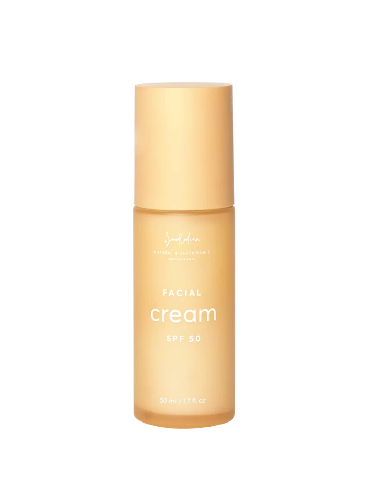 

Солнцезащитный крем для лица SmoRodina SPF 50 уходовый 50 мл