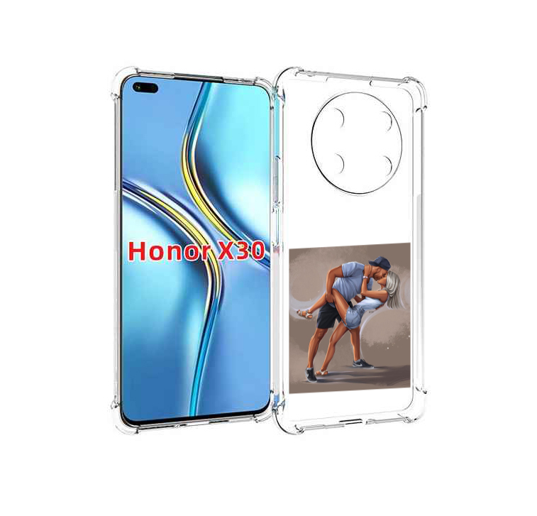 

Чехол MyPads девушка с парнем танцуют женский для Honor X30 / Magic4 Lite 5G, Прозрачный, Tocco