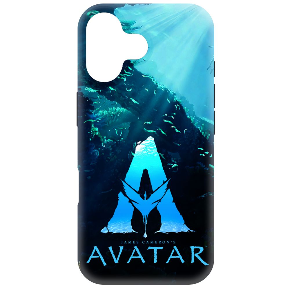 

Чехол-накладка Krutoff Soft Case Аватар - Цветное лого для iPhone 16 черный
