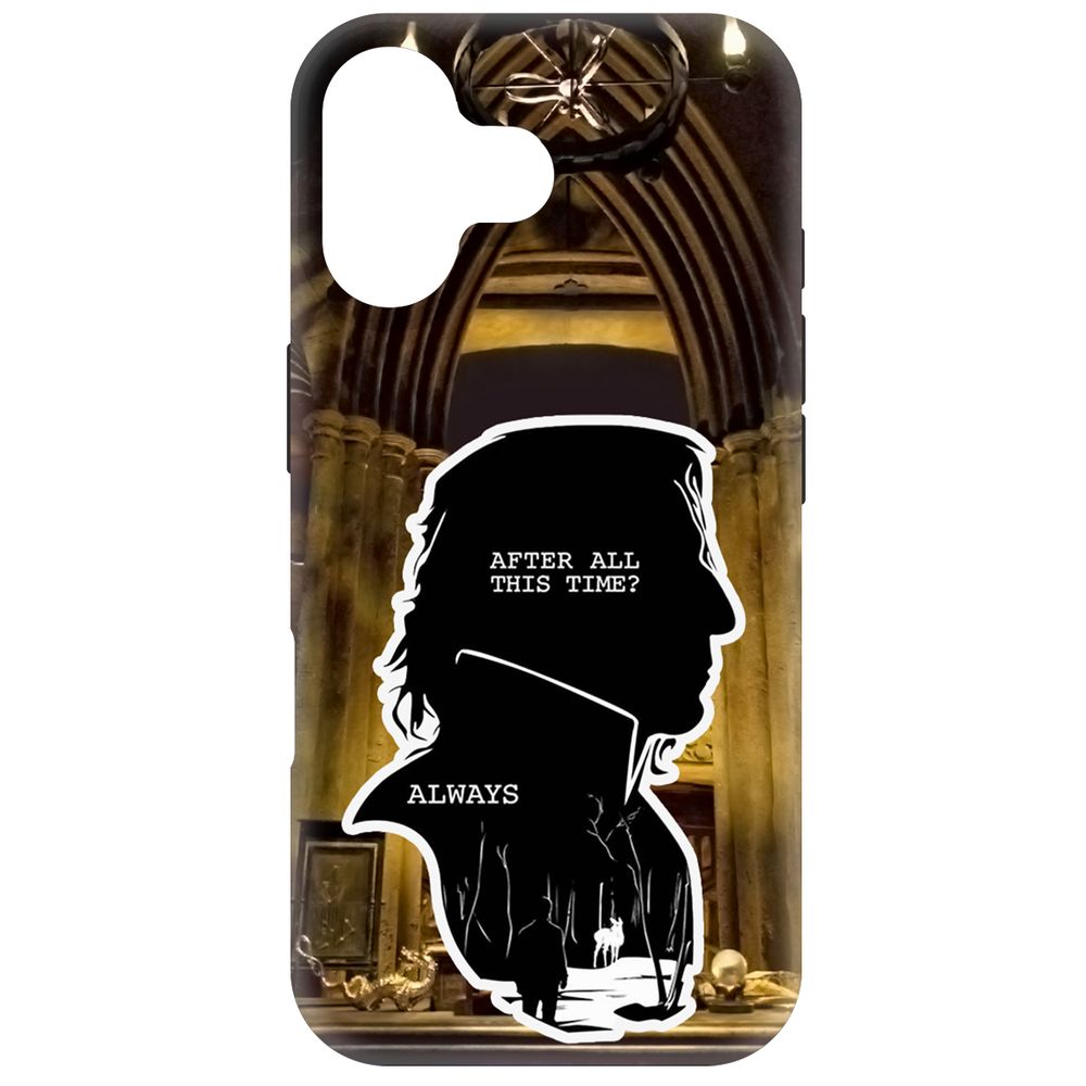 

Чехол-накладка Krutoff Soft Case Гарри Поттер. Северус Снейп для iPhone 16 черный