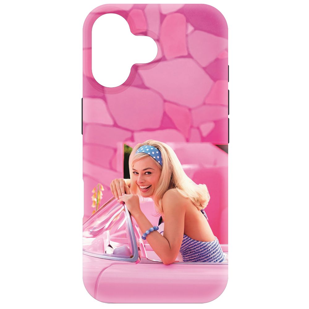 

Чехол-накладка Krutoff Soft Case Барби в розовом для iPhone 16 черный