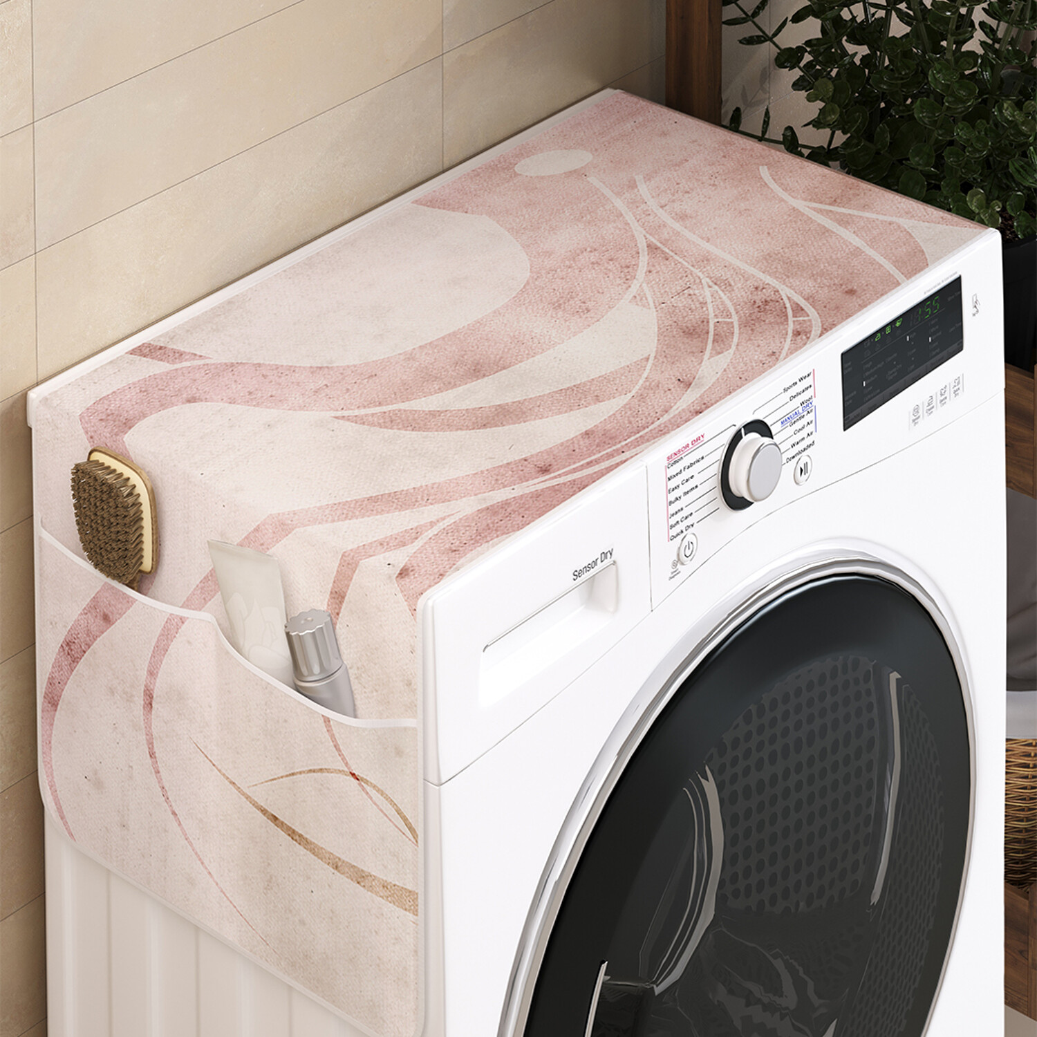 

Чехол накидка для стиральной машины Ambesonne с рисунком 35 на 120, Морское чудище