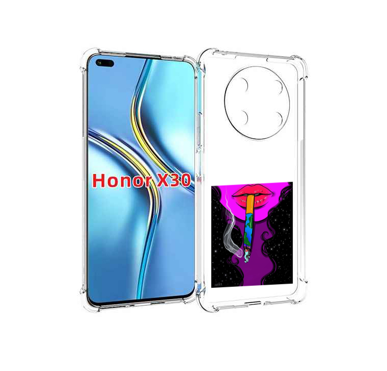 

Чехол MyPads девушка курит землю женский для Honor X30 / Magic4 Lite 5G, Прозрачный, Tocco