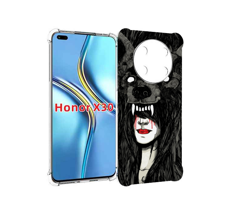 

Чехол MyPads девушка в шкуре волка женский для Honor X30 / Magic4 Lite 5G, Прозрачный, Tocco