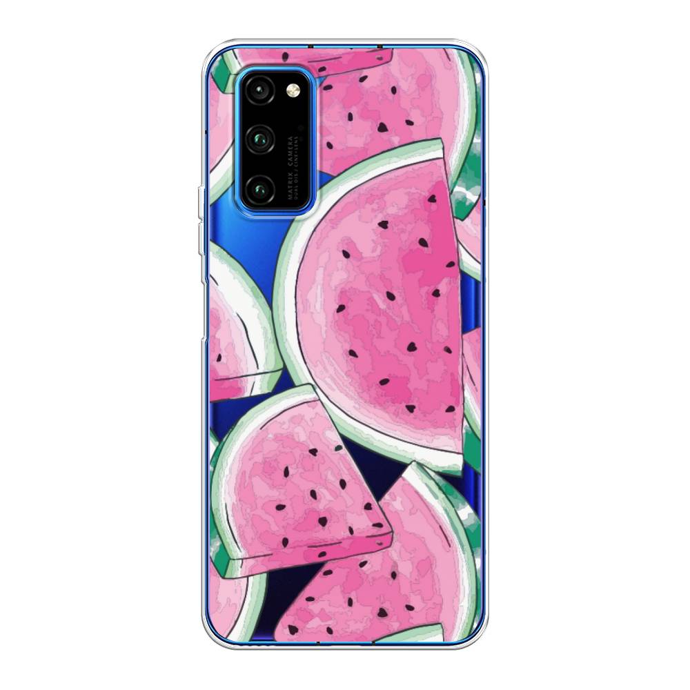 

Чехол Awog на Huawei Honor V30 Pro "Акварельные арбузы", Зеленый;белый;розовый, 611450-10