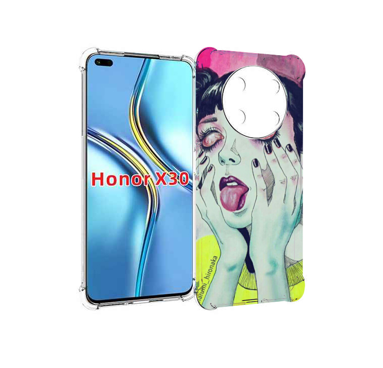 

Чехол MyPads девушка без зрачков для Honor X30 / Magic4 Lite 5G, Прозрачный, Tocco