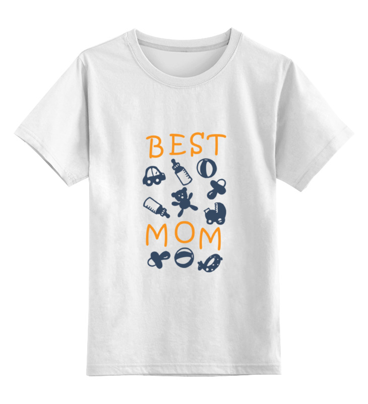 

Детская футболка классическая Printio Best mom, р. 104, Белый, 0000000713061