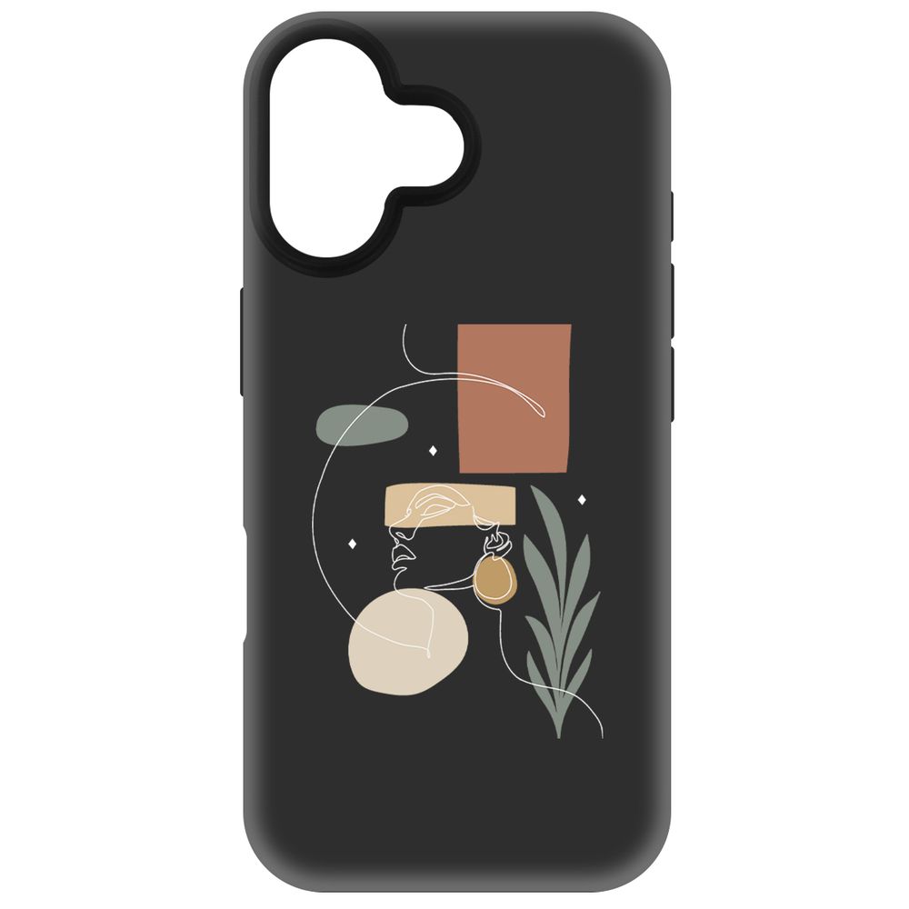 

Чехол-накладка Krutoff Soft Case Элегантность для iPhone 16 черный