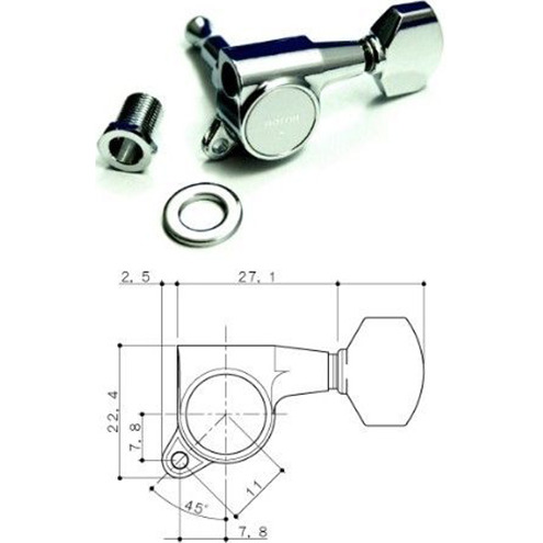 

Колки локовые Gotoh SG381-MG-07-C- L6, Хромированный, SG381-MG-07-C- L6