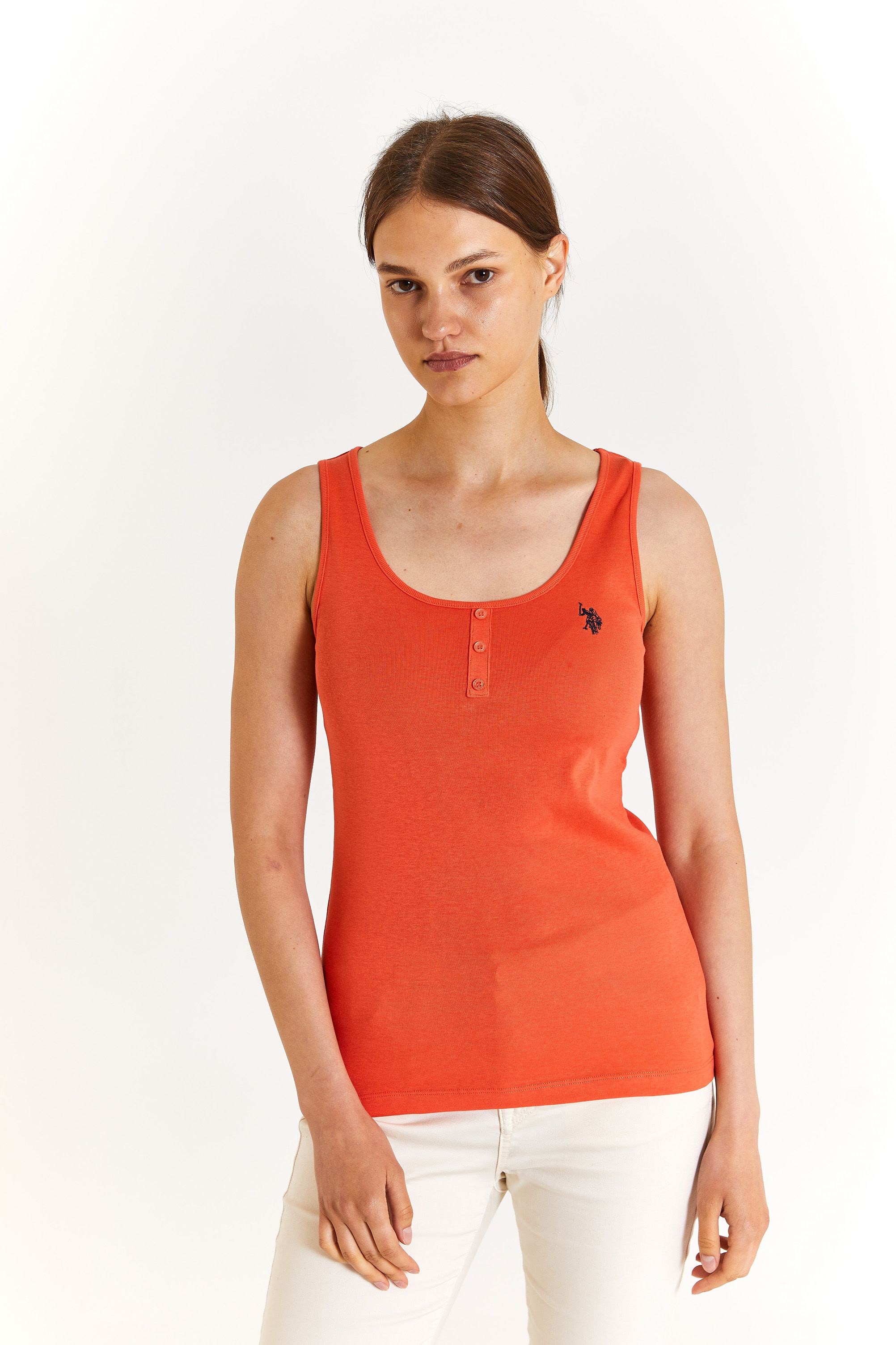 

Майка женская US Polo Assn G082GL0110GEDDA24 оранжевая L, Оранжевый, G082GL0110GEDDA24