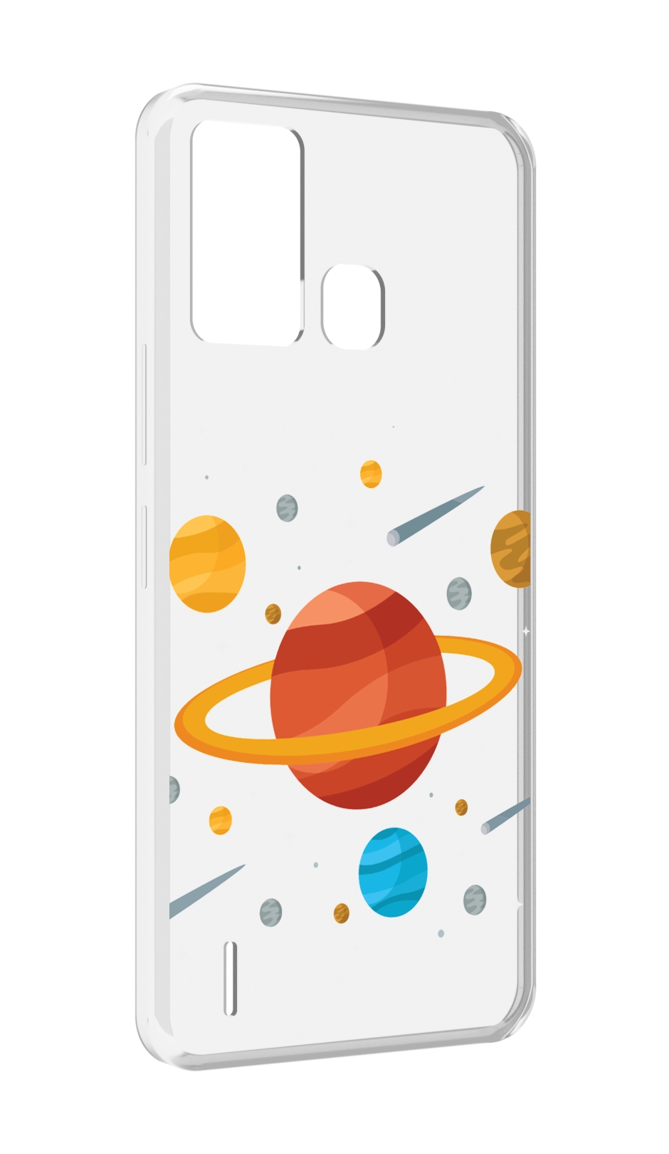 

Чехол MyPads Планета-Сатурн для ITEL S16 / ITEL Vision 1 Pro, Прозрачный, Tocco