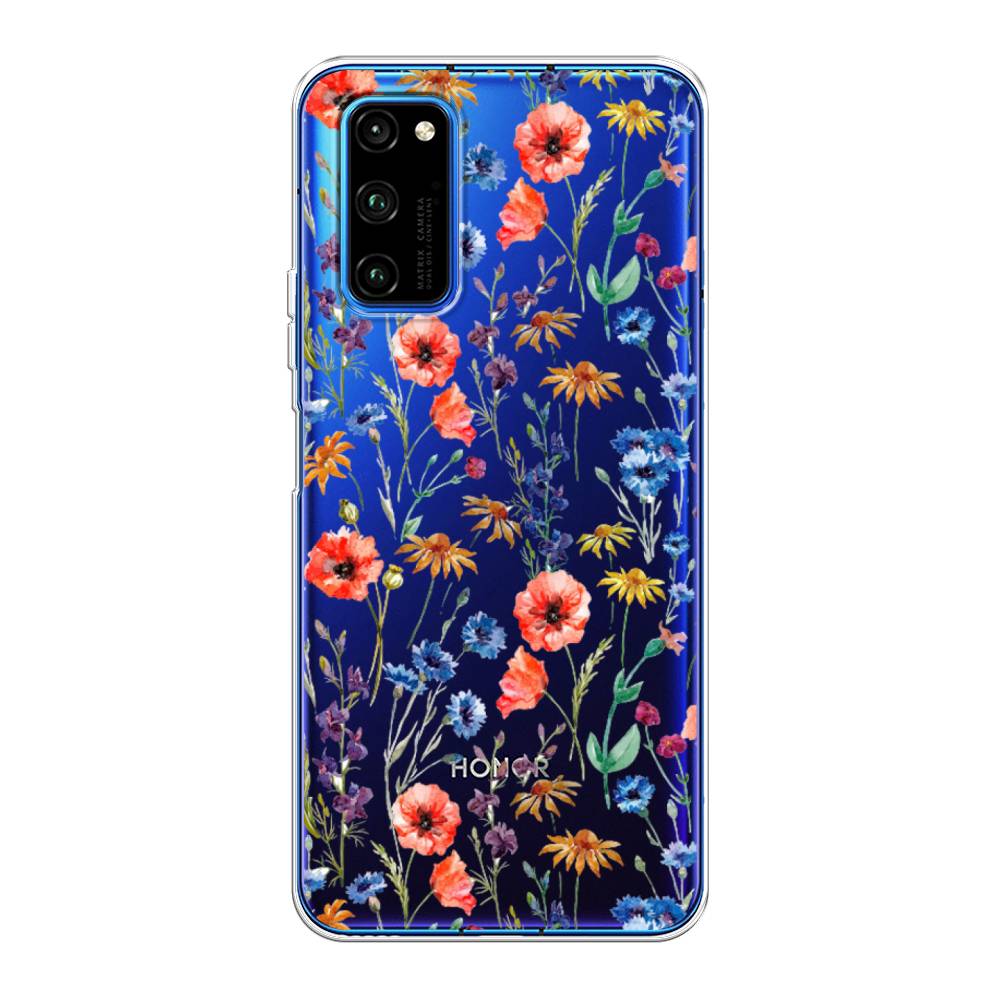 

Чехол Awog на Huawei Honor V30 Pro "Маки и васильки фон", 611450-8