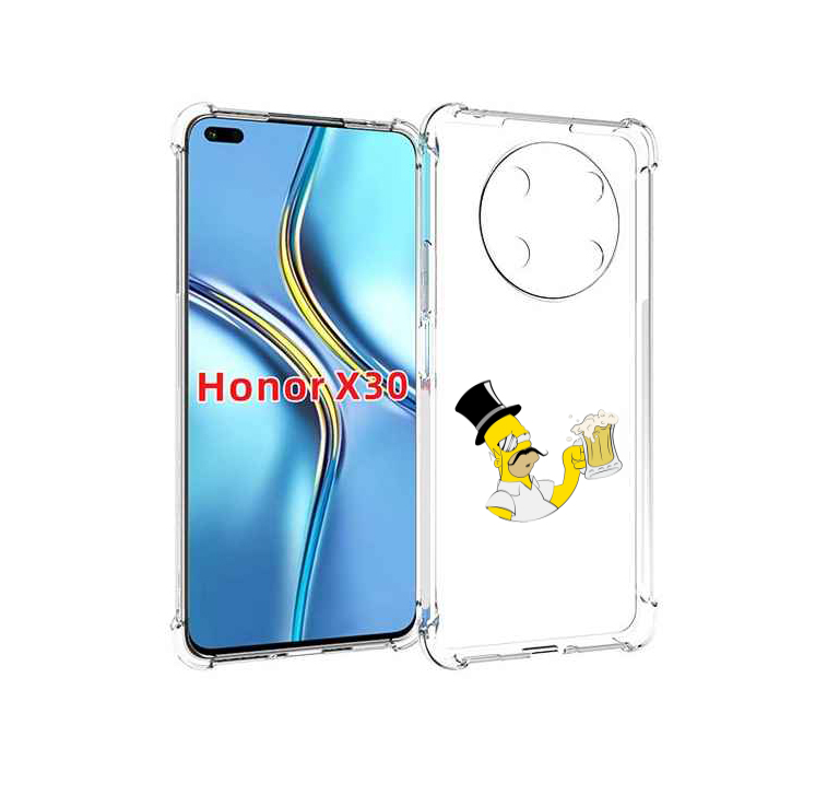 Чехол MyPads гомер-с-напитком для Honor X30 / Magic4 Lite 5G