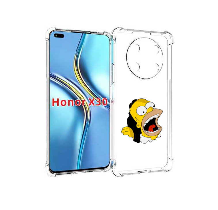 

Чехол MyPads гомер-голодный для Honor X30 / Magic4 Lite 5G, Прозрачный, Tocco