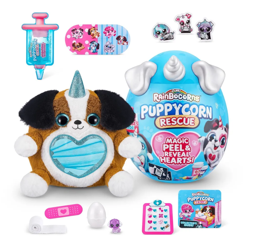 

Мягкая игрушка ZURU Rainbocorns Puppycorn Surprise, 9237SQ2, серебристый