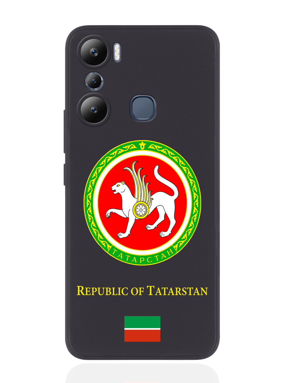 

Чехол SignumCase для Infinix Hot 20i Герб Татарстана черный, Разноцветный