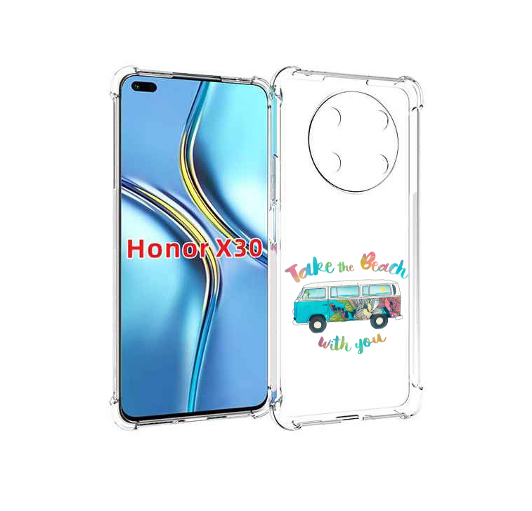 

Чехол MyPads Хиппи автобус для Honor X30 / Magic4 Lite 5G, Прозрачный, Tocco