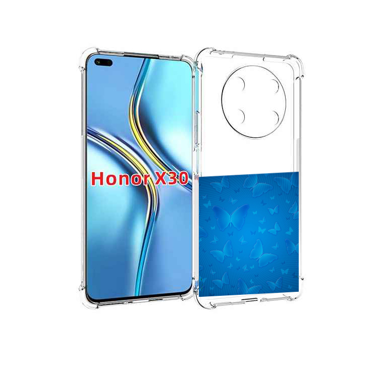 

Чехол MyPads голубые-бабочки для Honor X30 / Magic4 Lite 5G, Прозрачный, Tocco