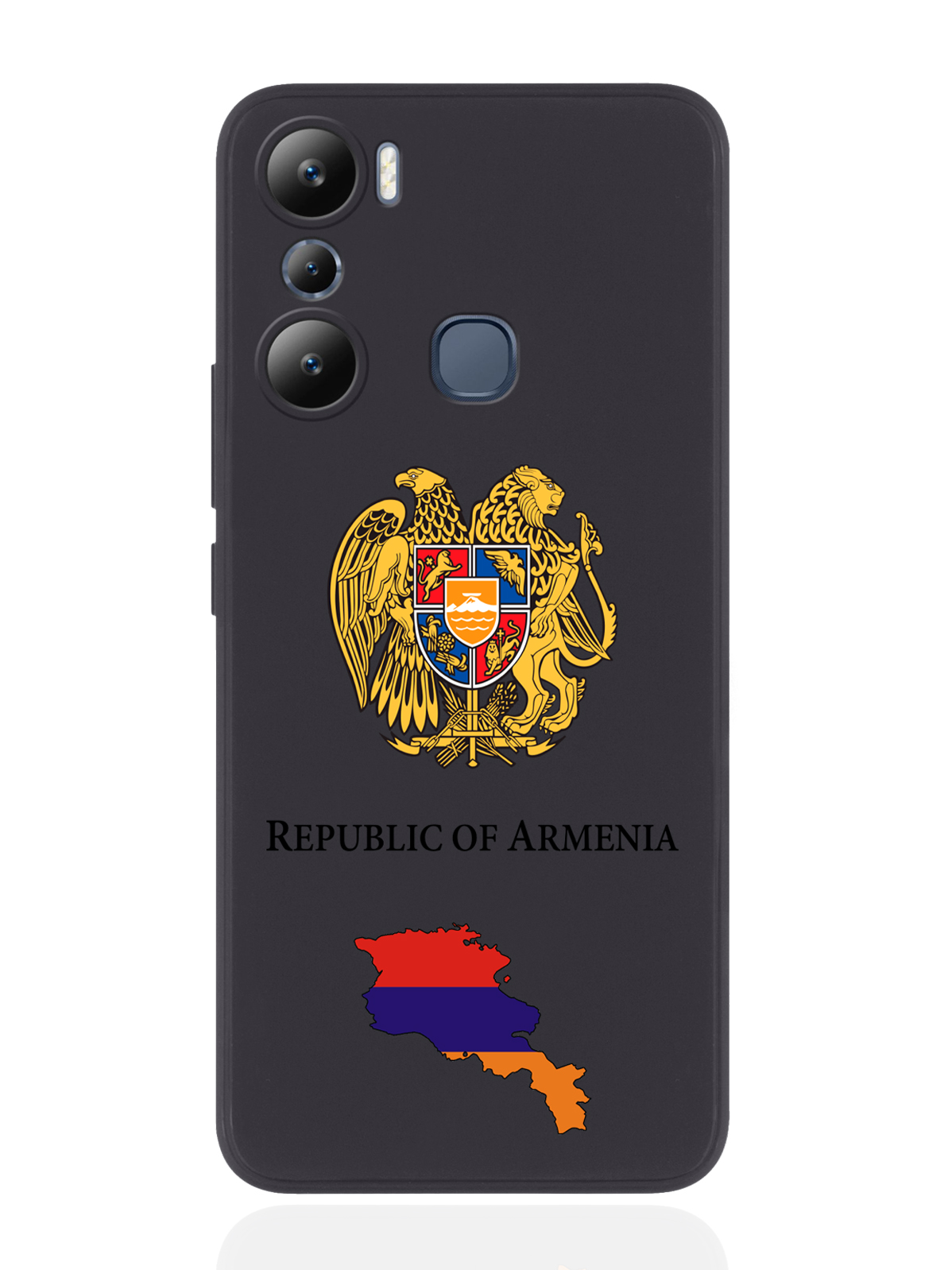 

Чехол SignumCase для Infinix Hot 20i Герб Армении черный, Разноцветный