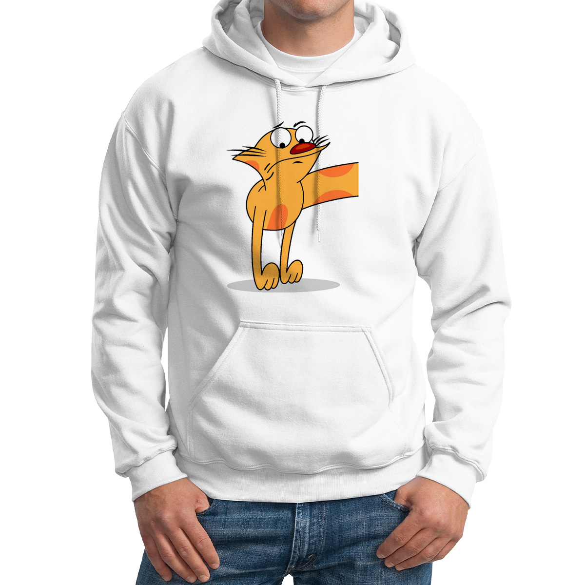 

Худи унисекс CoolPodarok Котопес кот есть пара белое 44 RU, Белый, M0113948