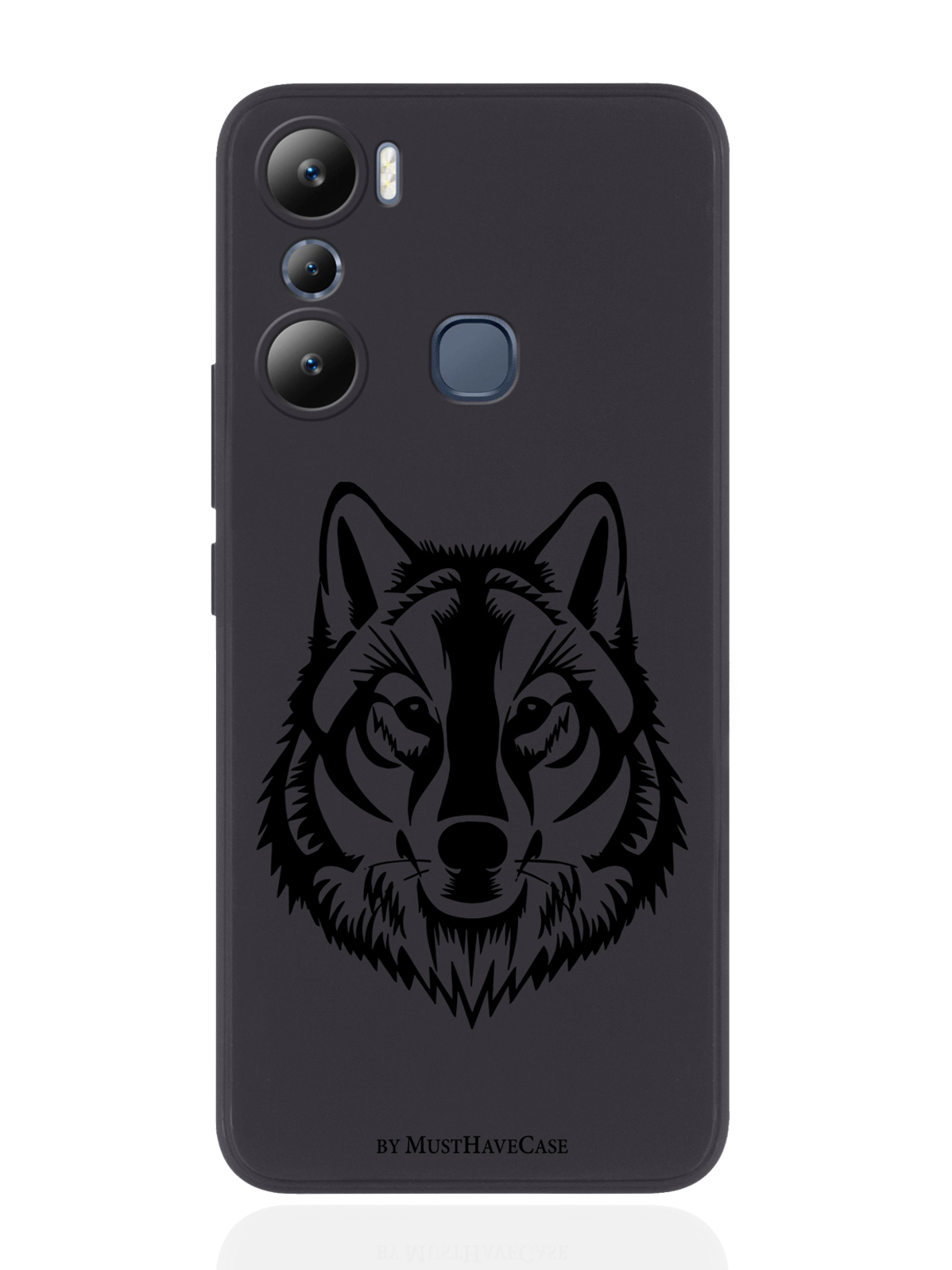 

Чехол MustHaveCase для Infinix Hot 20i Волк черный