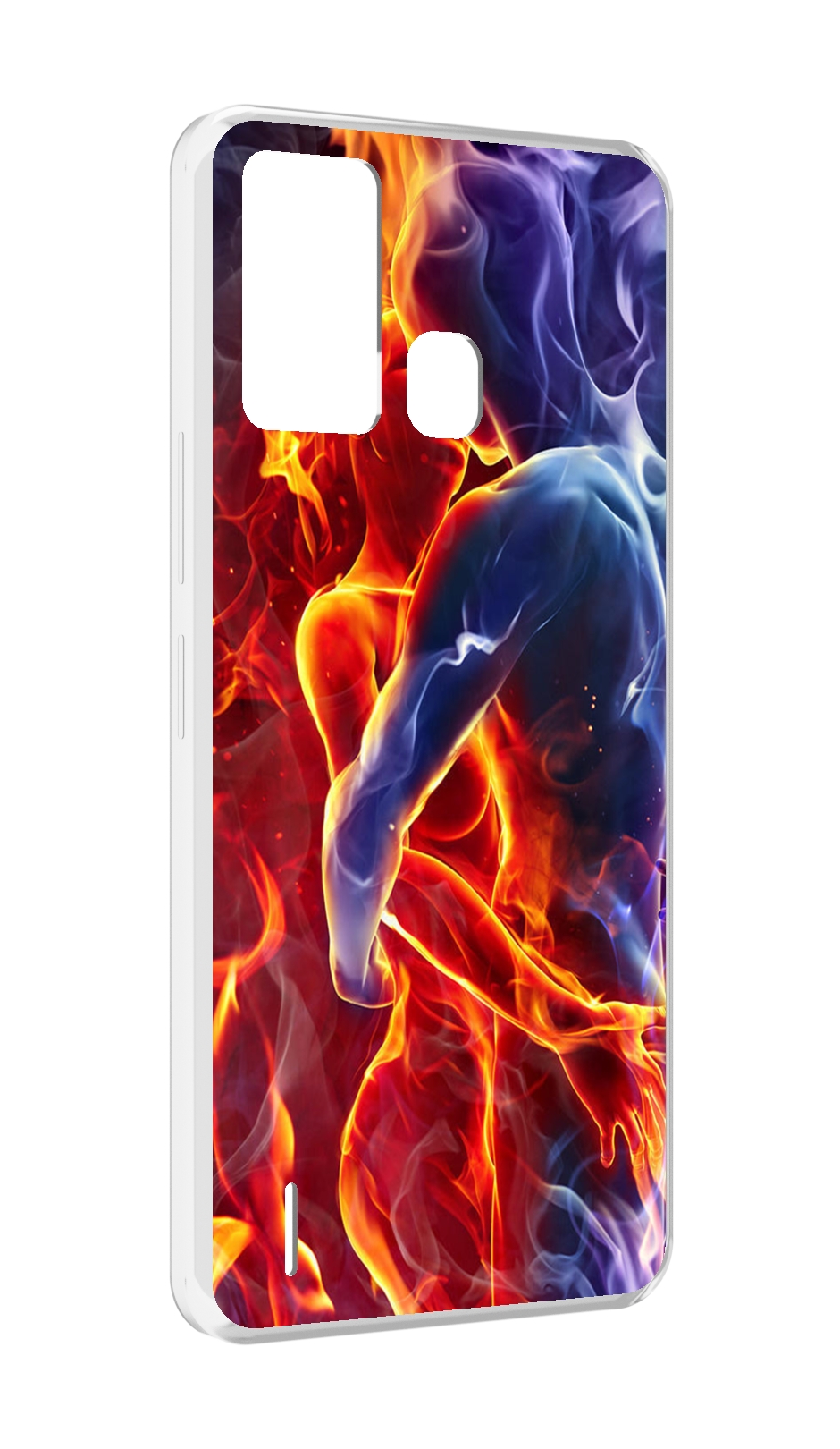 

Чехол MyPads Огонь-вода для ITEL S16 / ITEL Vision 1 Pro, Прозрачный, Tocco