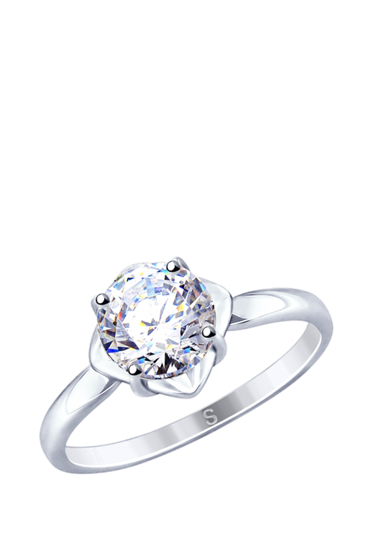 

Кольцо из серебра с фианитом р. , SOKOLOV 89010115, 89010115_k