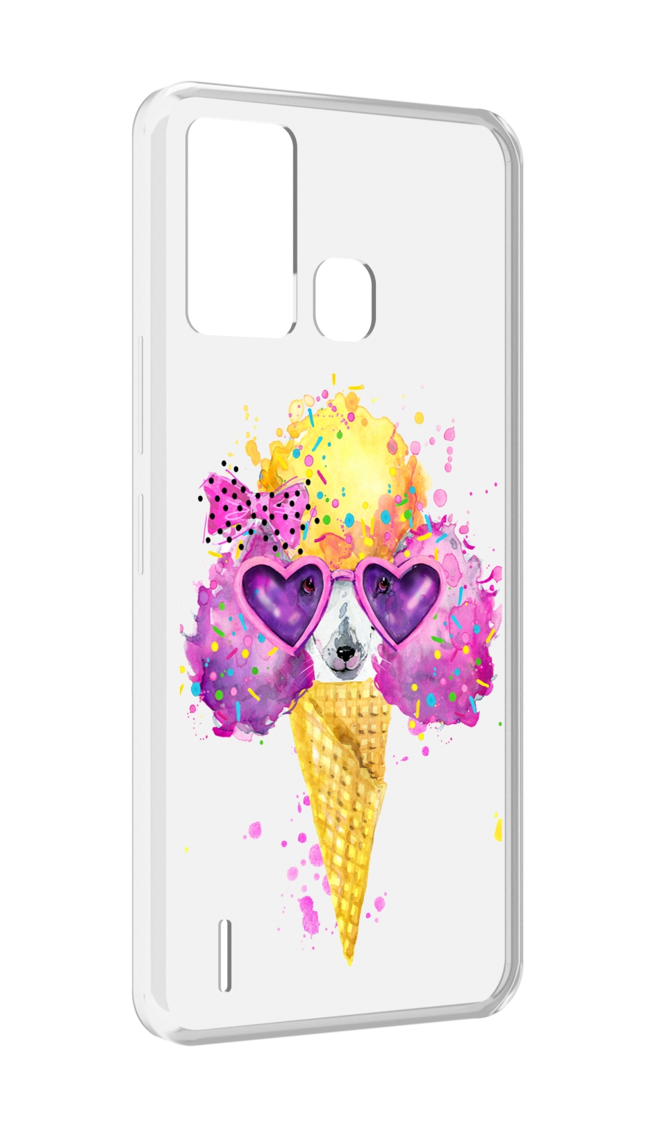 

Чехол MyPads Рожок для ITEL S16 / ITEL Vision 1 Pro, Прозрачный, Tocco