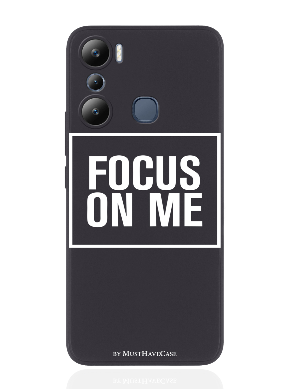 

Чехол MustHaveCase для Infinix Hot 20i Focus on me черный, Черный;белый
