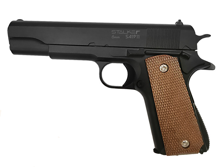 Пистолет пневмат. Stalker SA1911 Spring (ан. Colt1911), к.6мм, магаз. 13шар, до 80м/с ,