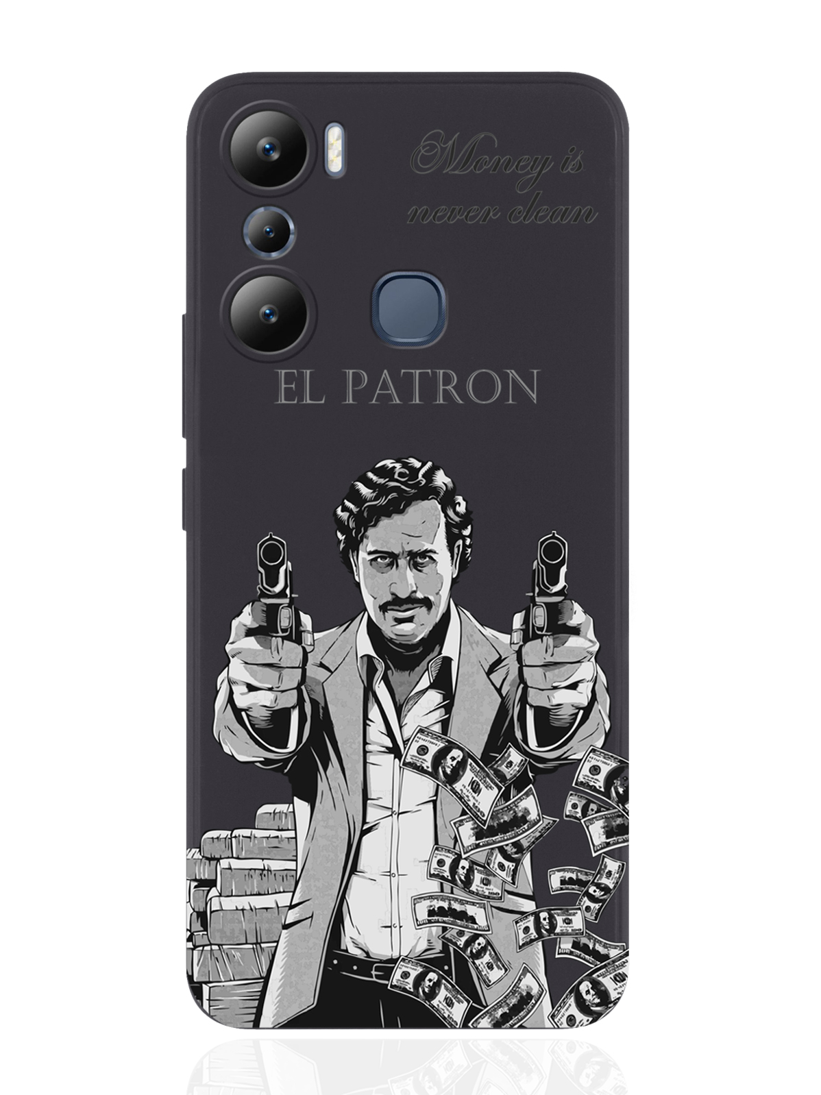 фото Чехол musthavecase для infinix hot 20i el patron pablo escobar/пабло эскобар черный