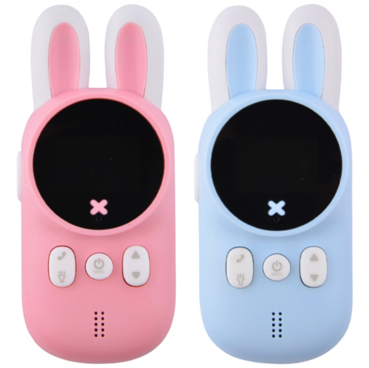 фото Набор детских раций kuplace walkie talkie rabbit, голубой, розовый 2 шт