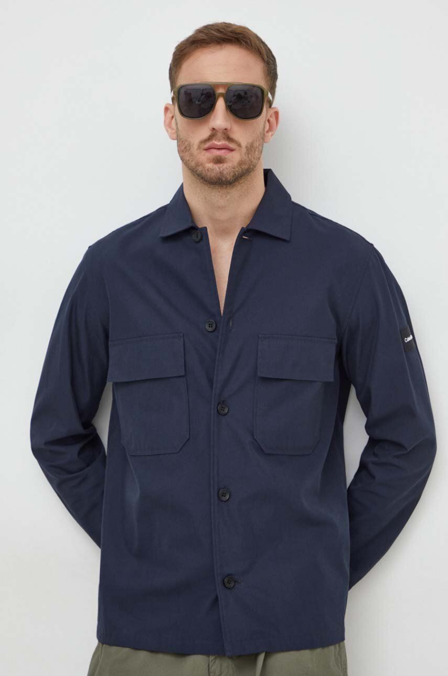 Рубашка мужская Calvin Klein K10K109920 синяя M