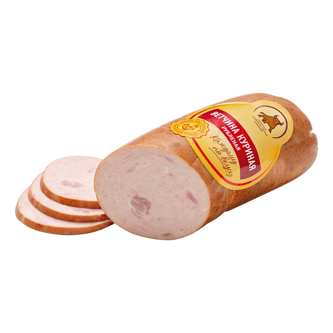 

Ветчина вареная СПК Куриная рубленая