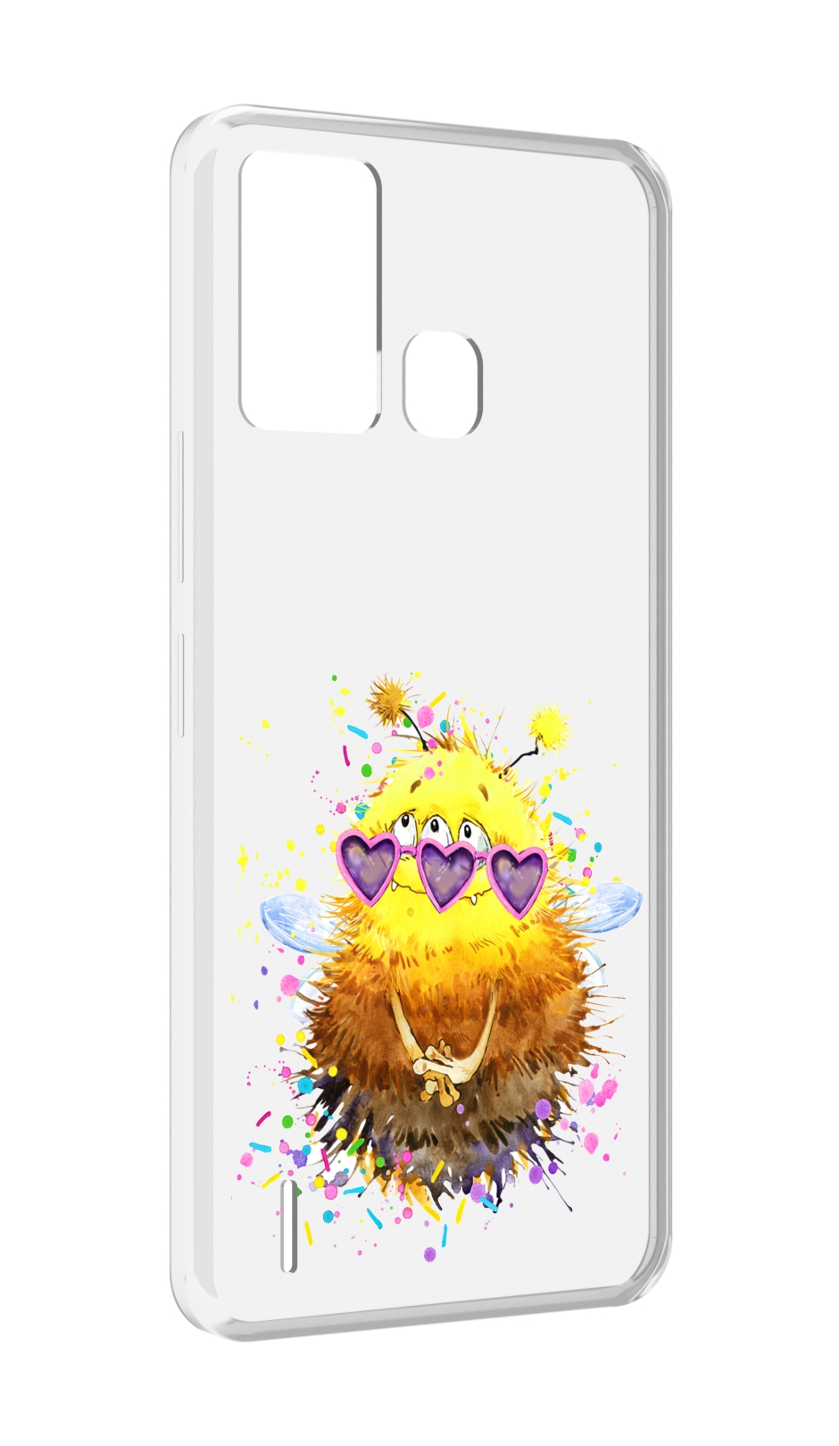 

Чехол MyPads Пушитый шмель для ITEL S16 / ITEL Vision 1 Pro, Прозрачный, Tocco