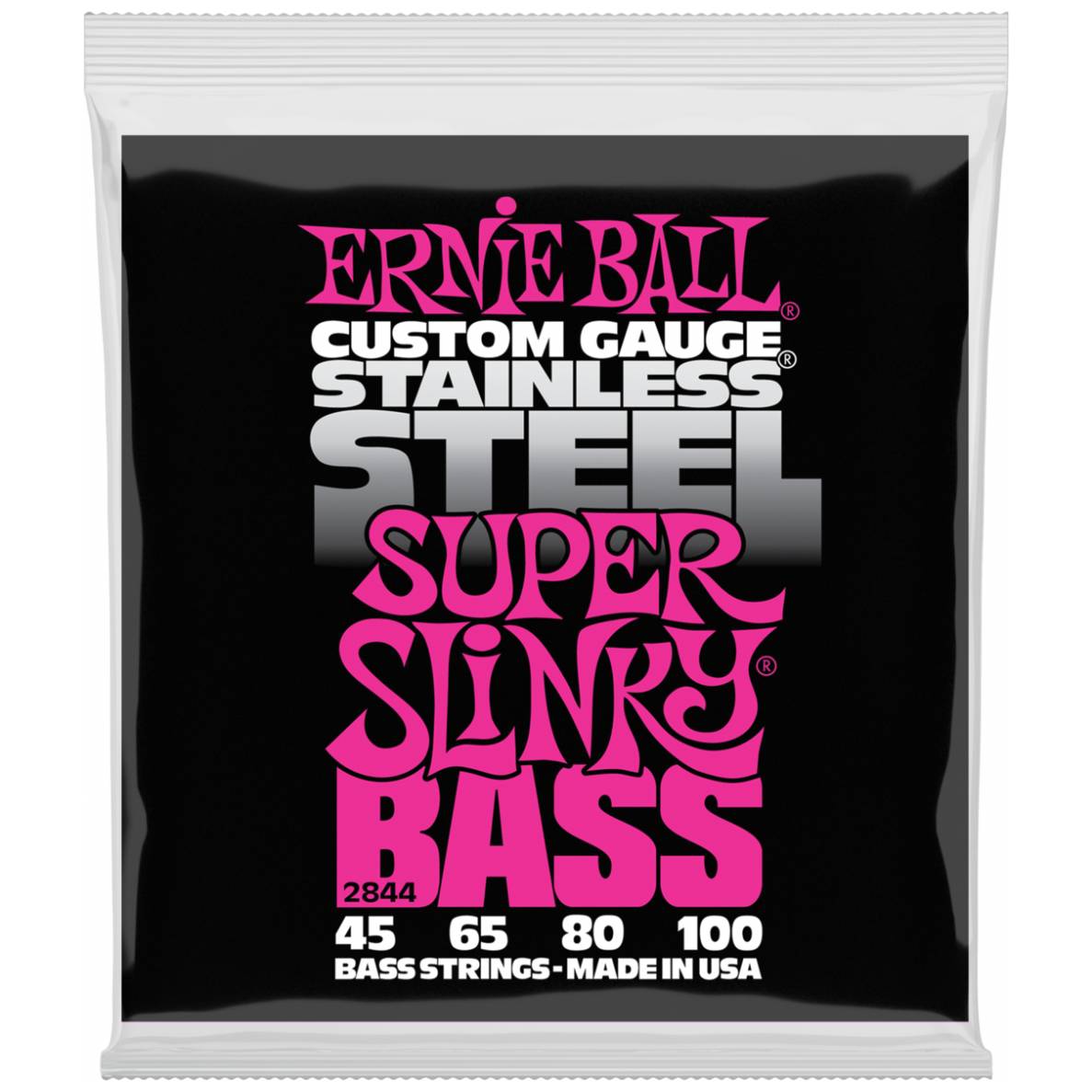 

Струны для бас-гитары ERNIE BALL 2844 Stainless Steel Slinky Super 45-100