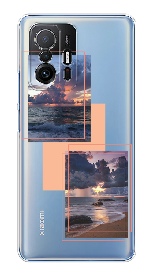 

Чехол на Xiaomi Mi 11T/11T Pro "Sky collage", Розовый;прозрачный;синий, 311250-1